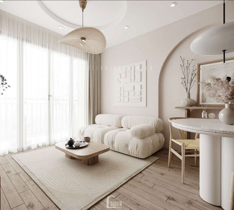 Mẫu Thiết Kế Nội Thất Căn Hộ Vinhomes Smart City Phong Cách Farmhouse